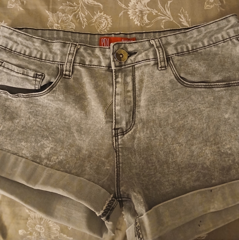 Women's Gray Jean Shorts
